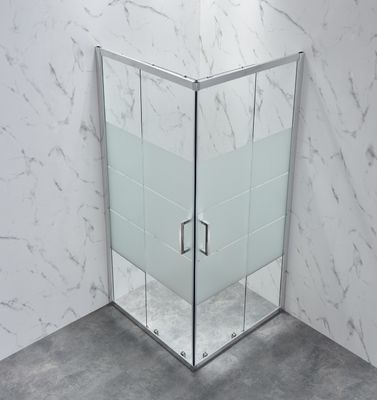 Cerco de alumínio 6mm da casa de banho com chuveiro do quadro 1mm-1.2mm