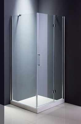 cabine de canto do chuveiro de 1-1.2mm com quadro de alumínio da porta deslizante