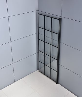 Portas de vidro de deslizamento de alumínio do chuveiro do banheiro do quadro 6mm