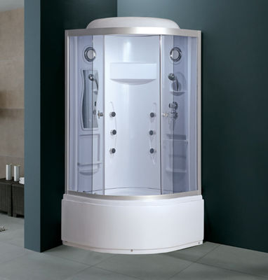 Banheiro de vidro personalizado do ajuste da cabine do chuveiro do vapor do redemoinho da porta