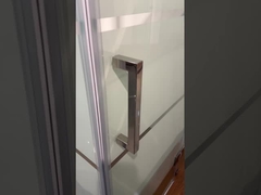 Tubos de chuveiro acessíveis com vidro de impressão em branco e moldura de alumínio