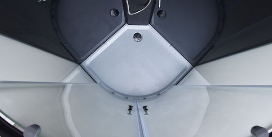 cercos pretos do chuveiro do banheiro de 800x800x1900mm 6mm