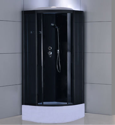 Cabine acrílica do chuveiro do banheiro do quadro da porta de vidro transparente com vapor e tevê